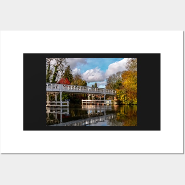 Autumn Colours At Whitchurch Toll Bridge Wall Art by IanWL